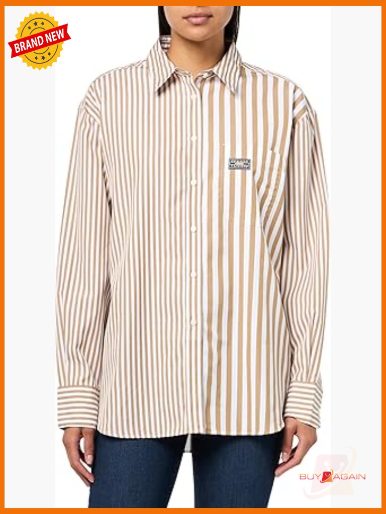 Striped Cotton Button Down Shirt